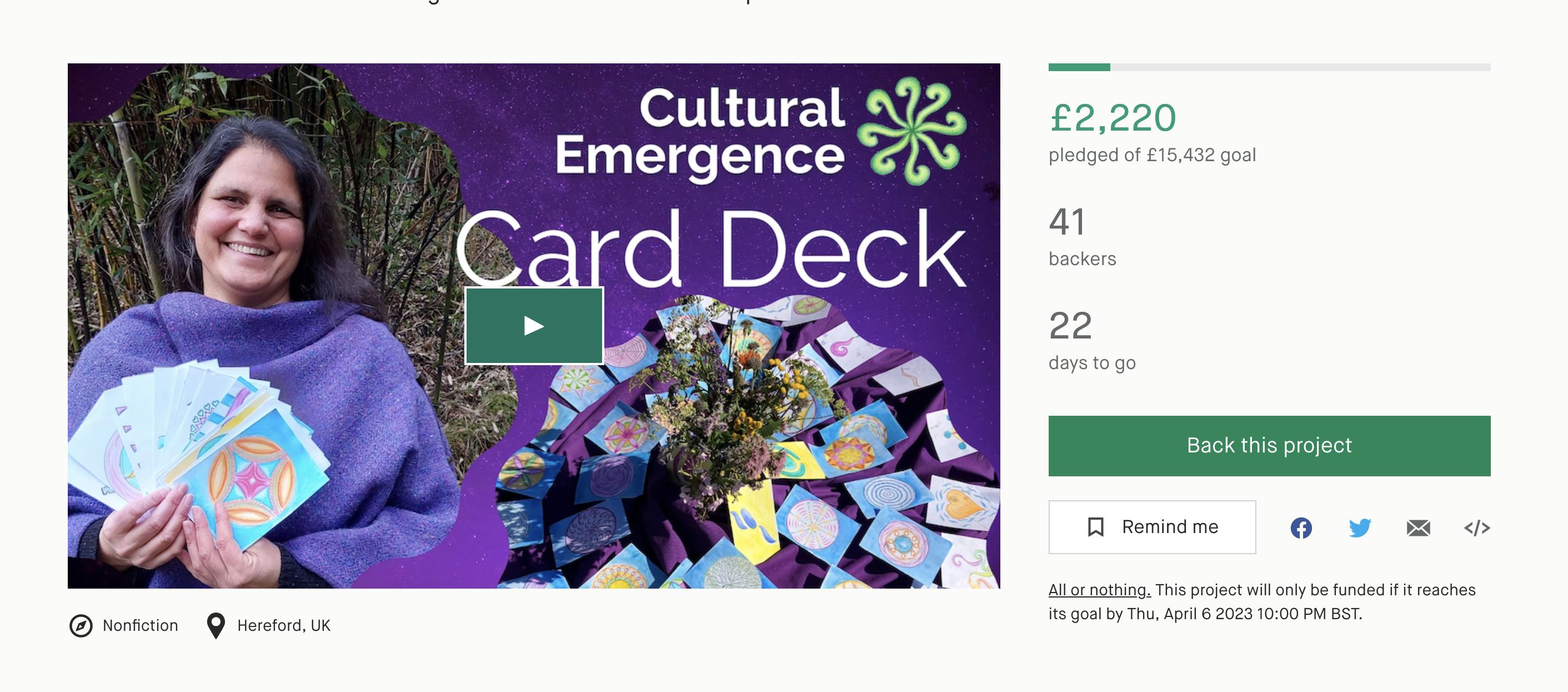 Cultural Emergence Empowerment Deck